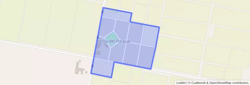 Mapa de ubicacion de Villa del Parque.
