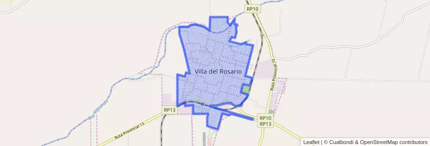 Mapa de ubicacion de Villa del Rosario.