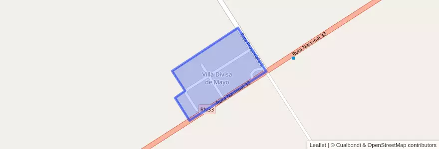 Mapa de ubicacion de Villa Divisa de Mayo.