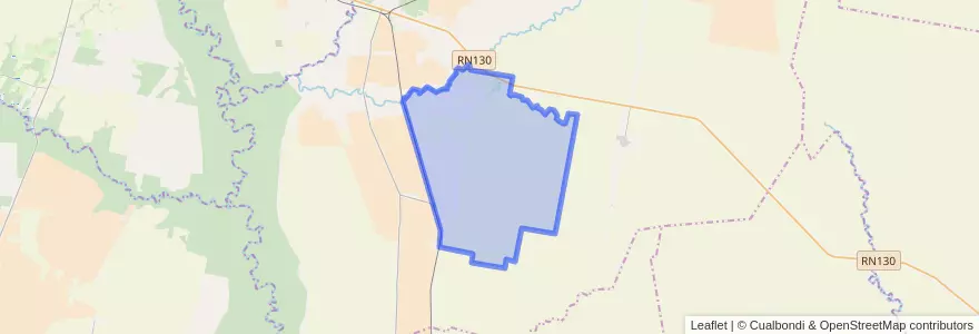 Mapa de ubicacion de Villa Domínguez.