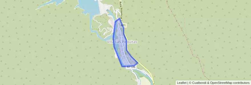 Mapa de ubicacion de Villa Las Piriquitas.