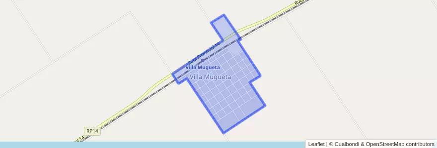 Mapa de ubicacion de Villa Mugueta.