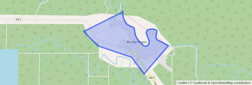 Mapa de ubicacion de Villa Río Bermejito.
