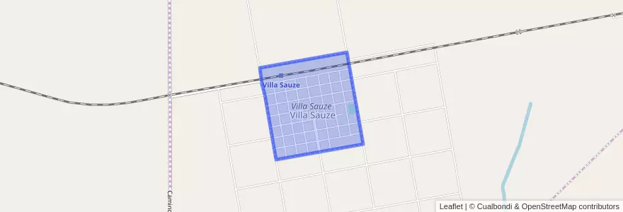 Mapa de ubicacion de Villa Sauze.