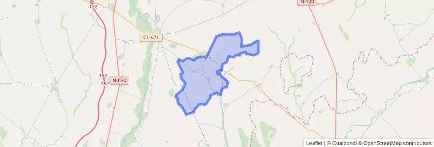 Mapa de ubicacion de Villabraz.