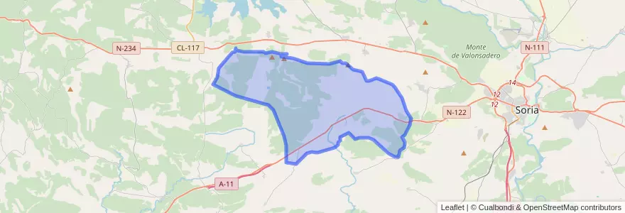 Mapa de ubicacion de Villaciervos.