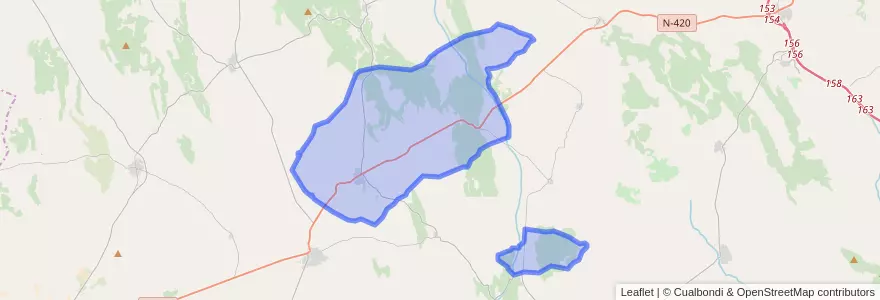 Mapa de ubicacion de Villaescusa de Haro.