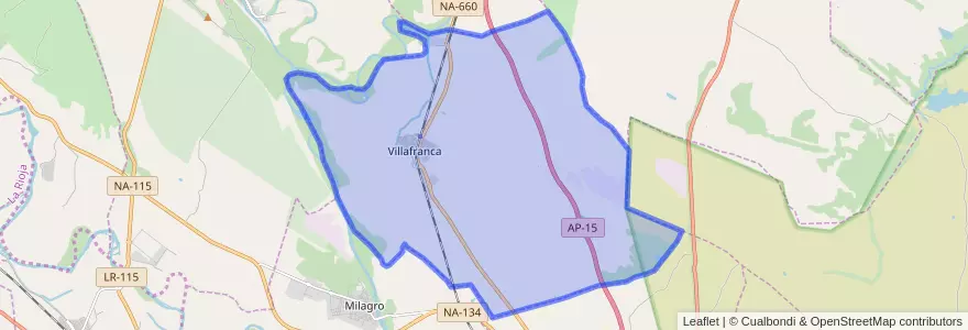 Mapa de ubicacion de Villafranca.