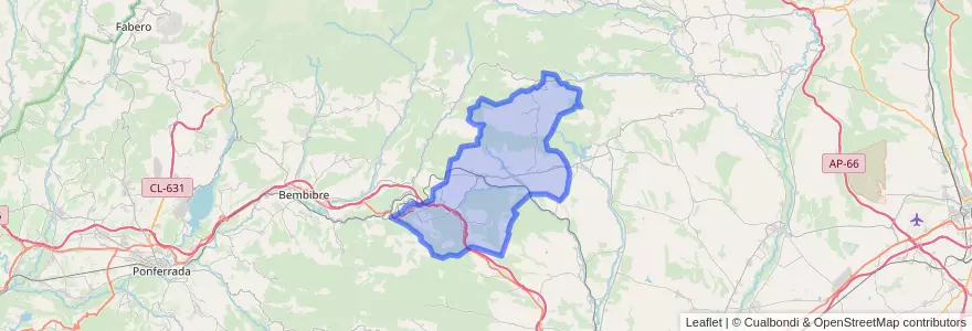 Mapa de ubicacion de Villagatón.