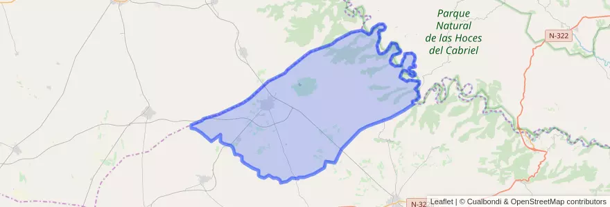 Mapa de ubicacion de Villamalea.