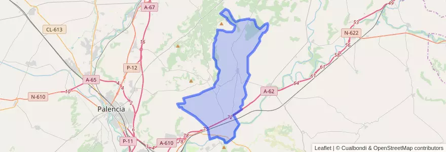 Mapa de ubicacion de Villamediana.
