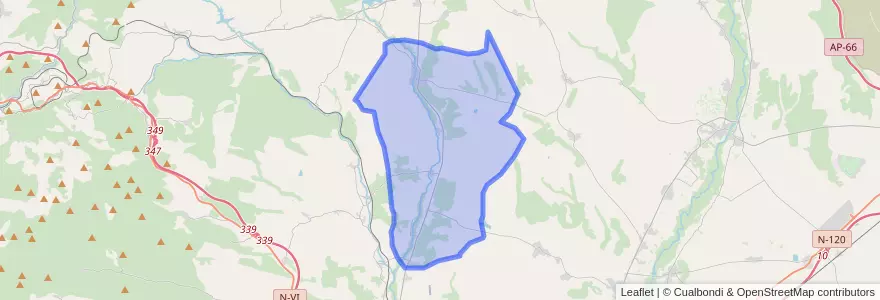 Mapa de ubicacion de Villamejil.