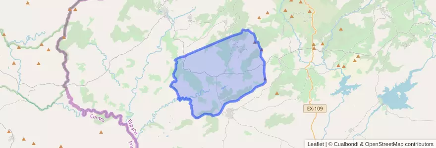 Mapa de ubicacion de Villamiel.