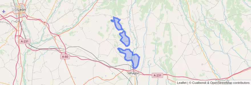 Mapa de ubicacion de Villamol.