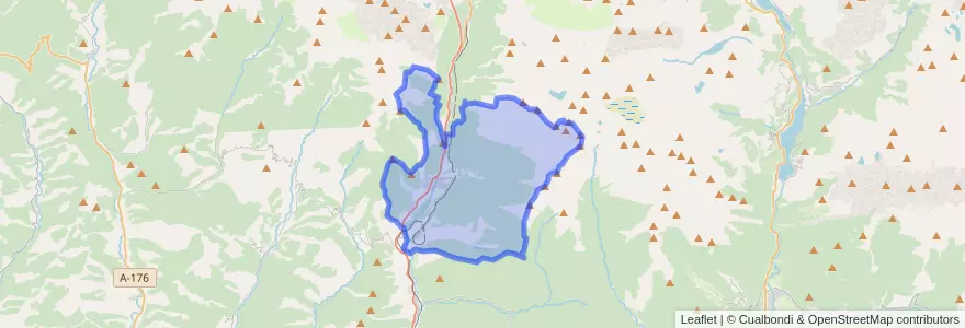 Mapa de ubicacion de Villanúa.