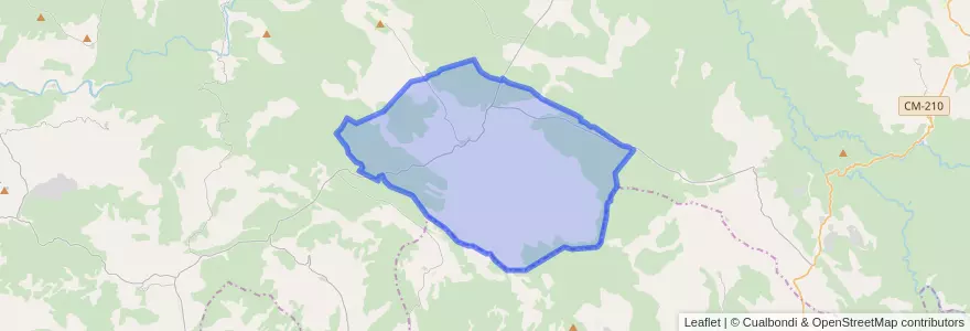 Mapa de ubicacion de Villanueva de Alcorón.