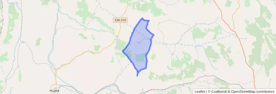 Mapa de ubicacion de Villanueva de Guadamejud.