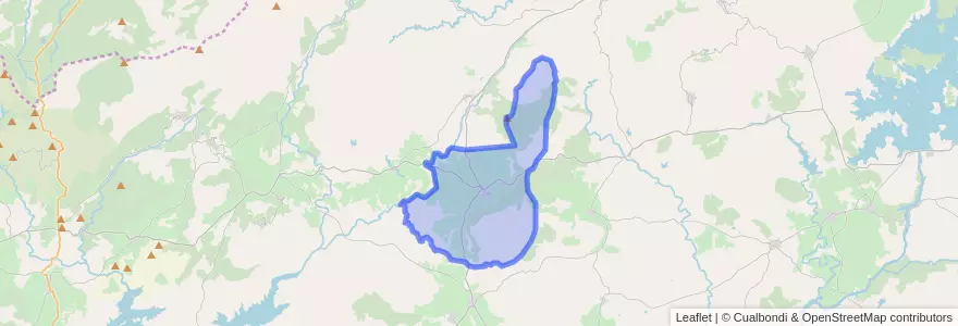 Mapa de ubicacion de Villanueva de la Sierra.