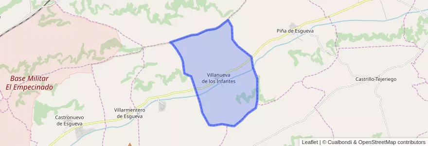 Mapa de ubicacion de Villanueva de los Infantes.