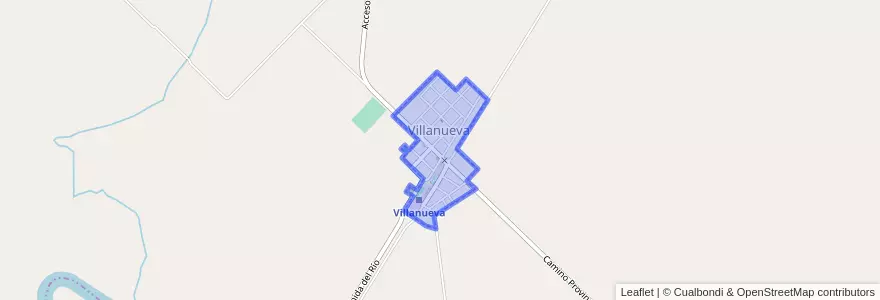 Mapa de ubicacion de Villanueva.