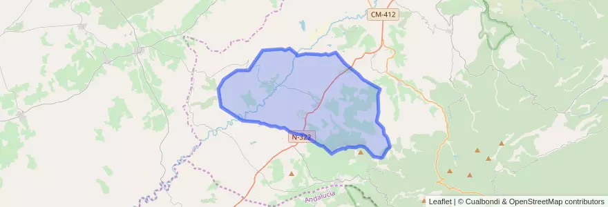Mapa de ubicacion de Villapalacios.