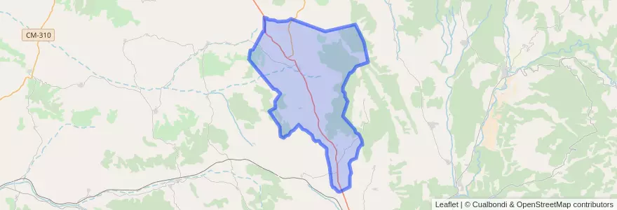 Mapa de ubicacion de Villar de Domingo García.