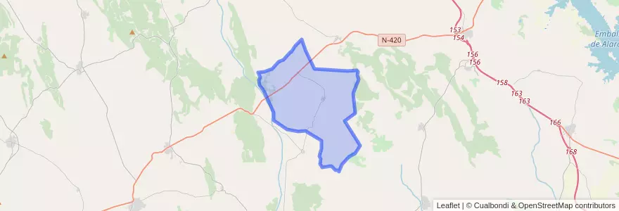 Mapa de ubicacion de Villar de la Encina.