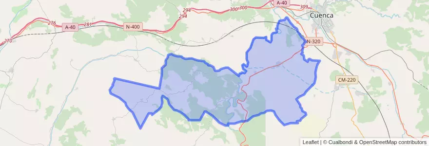Mapa de ubicacion de Villar de Olalla.