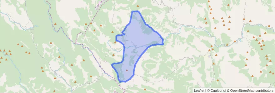 Mapa de ubicacion de Villar del Cobo.
