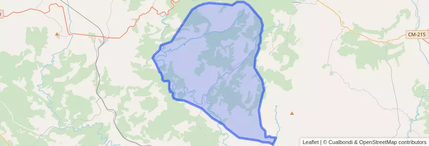 Mapa de ubicacion de Villar del Humo.