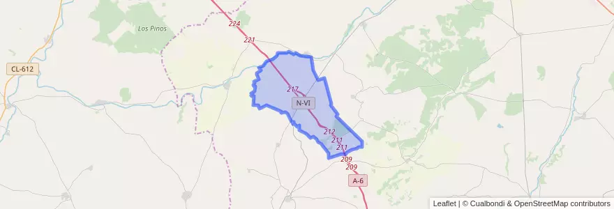 Mapa de ubicacion de Villardefrades.
