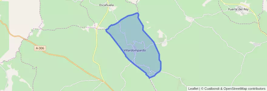 Mapa de ubicacion de Villardompardo.