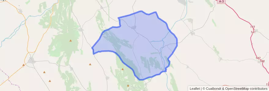 Mapa de ubicacion de Villarejo de Fuentes.
