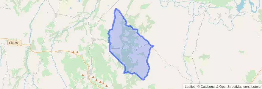 Mapa de ubicacion de Villarejo de Montalbán.