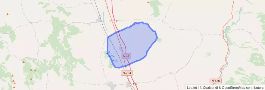 Mapa de ubicacion de Villarquemado.