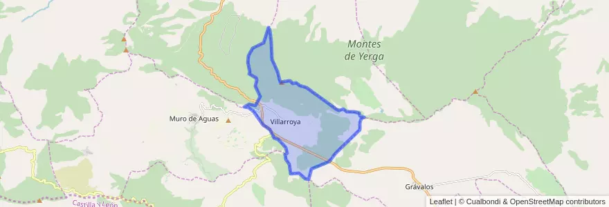 Mapa de ubicacion de Villarroya.