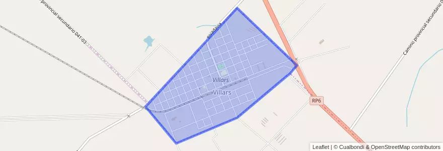 Mapa de ubicacion de Villars.