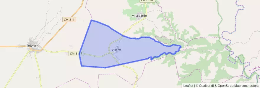 Mapa de ubicacion de Villarta.