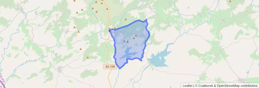 Mapa de ubicacion de Villasbuenas de Gata.