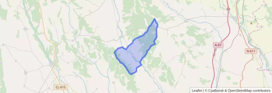 Mapa de ubicacion de Villasila de Valdavia.