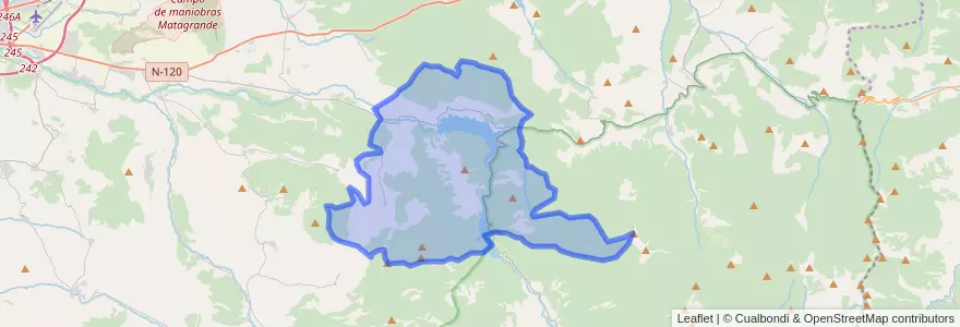 Mapa de ubicacion de Villasur de Herreros.