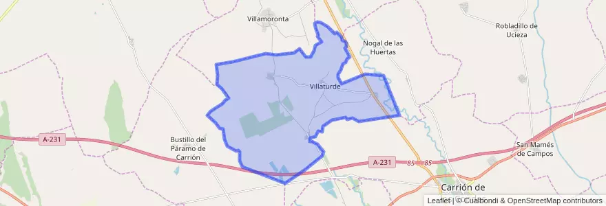 Mapa de ubicacion de Villaturde.