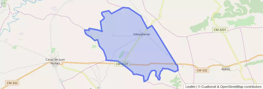 Mapa de ubicacion de Villavaliente.