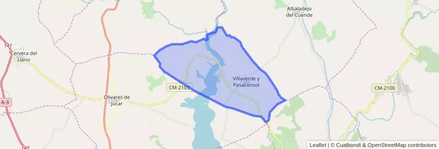 Mapa de ubicacion de Villaverde y Pasaconsol.