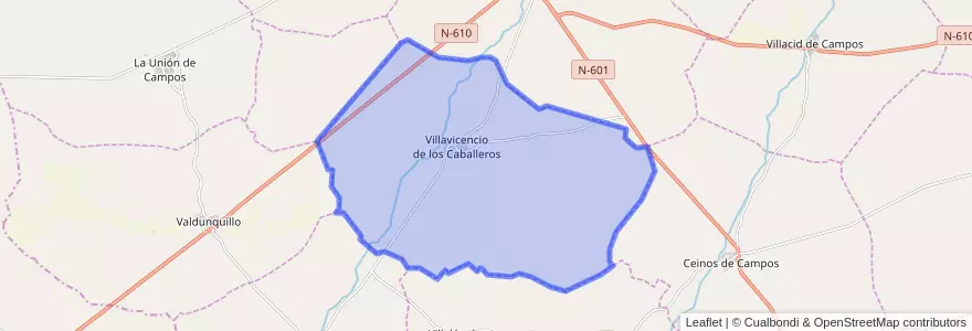 Mapa de ubicacion de Villavicencio de los Caballeros.
