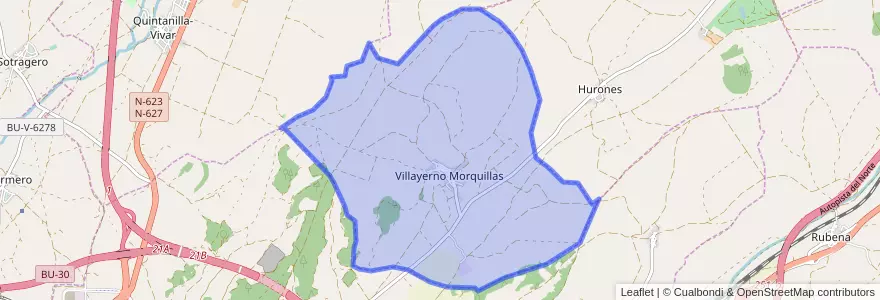 Mapa de ubicacion de Villayerno Morquillas.