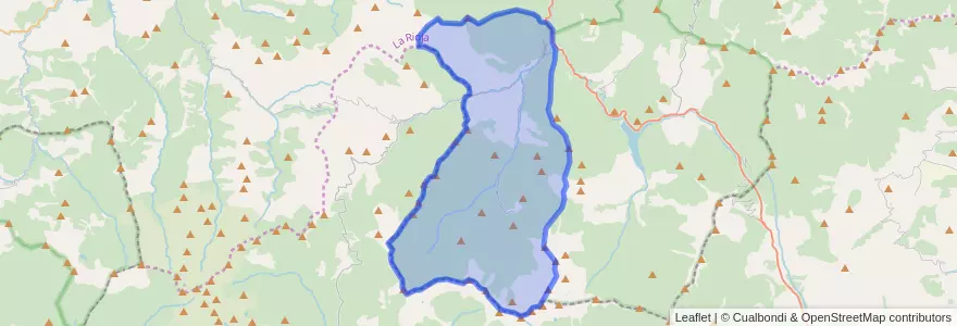 Mapa de ubicacion de Villoslada de Cameros.