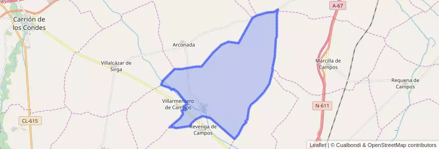 Mapa de ubicacion de Villovieco.
