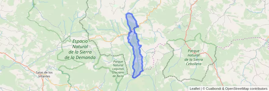 Mapa de ubicacion de Viniegra de Abajo.