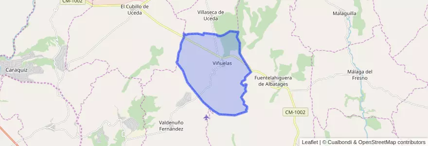 Mapa de ubicacion de Viñuelas.
